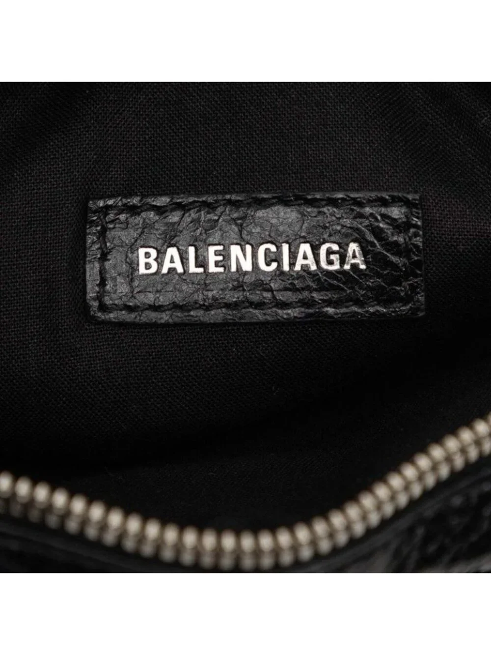 Balenciaga le Cagole Crossbody Shoulder Bag Black Leather
